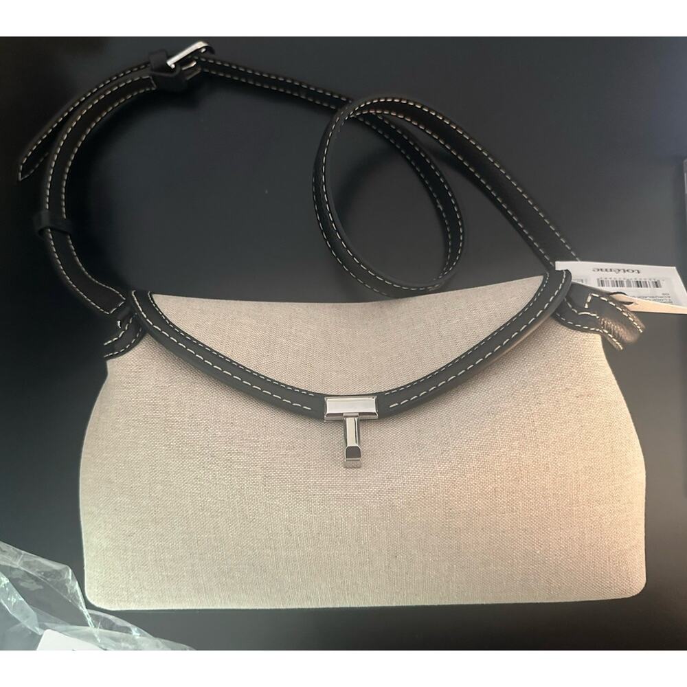 NWT Toteme ECRU Canvas Bag With t-lock. 100% Authentic